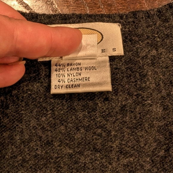 Talbots Petites Knit Argylle Sweater Vest Colorful - Picture 6 of 8